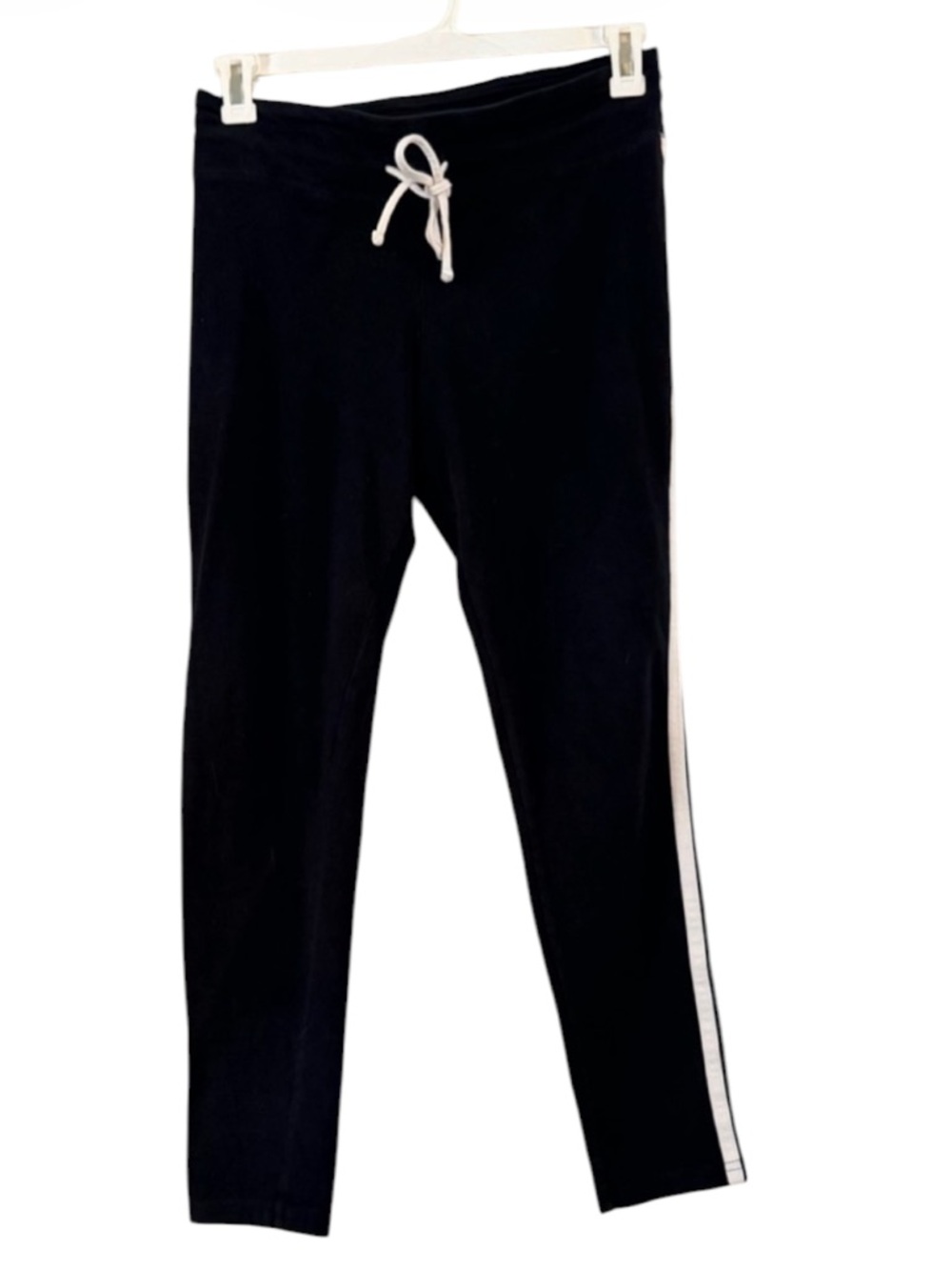 SO Black Joggers with Double White Side Stripes Size XL